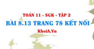 Bài 8.13 trang 78 Toán 11 Kết nối tri thức Tập 2
